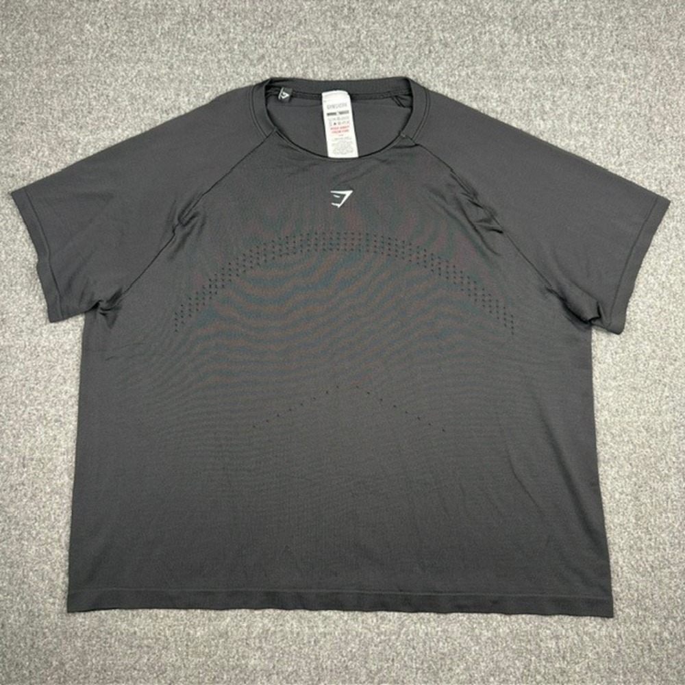 Gymshark Apex Seamless T-Shirt Mens XL Black Short Sleeve Training Gym Top